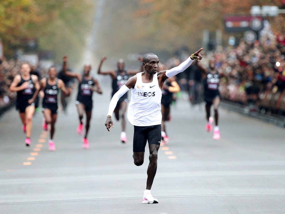 Kenyan runner Eliud Kipchoge just became the first person in history to